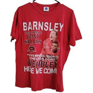Barnsley Semi Cup Final Wembley Here We Come 2008 T-Shirt Mens Size Medium Red